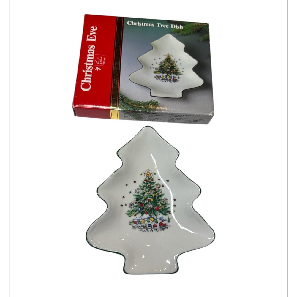 Salem Collection ~ Christmas Eve ~ Tree Shaped Dish 6 1/4" new